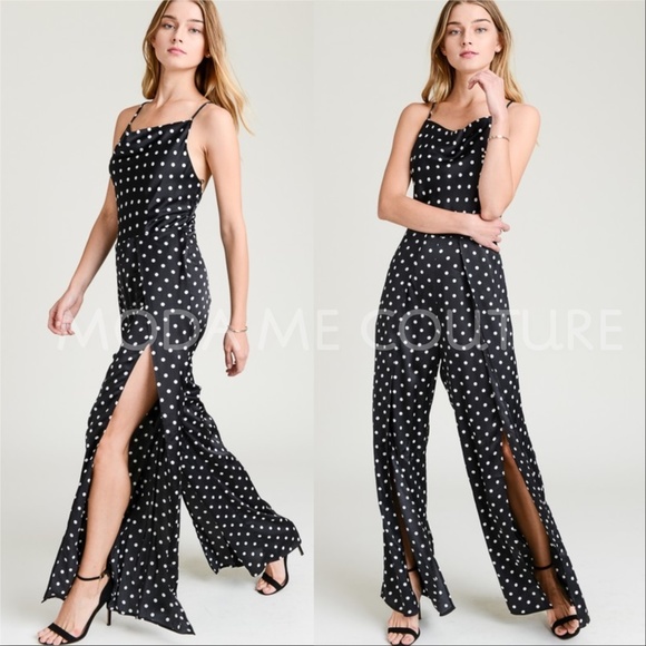 CHRISTY Polka-Dot Jumpsuit - Picture 1 of 4